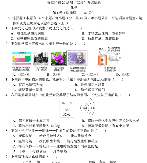 成都市高中化学学哪几本书?-成都市高中数学必