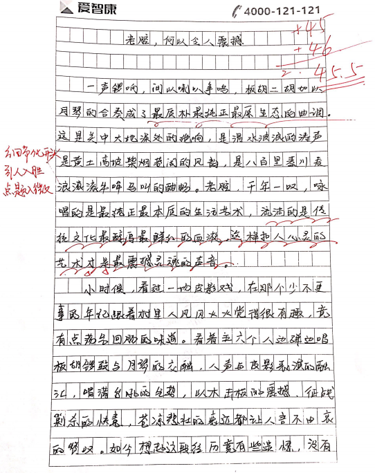 45.5分老腔作文范文及点评【2016北京高考作文范文及点评】