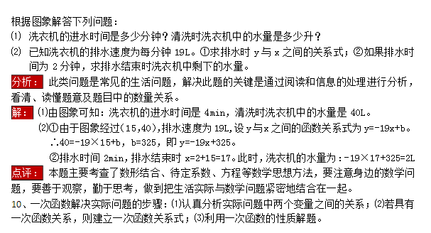 八年级数学上册各知识点预习--一次函数的图象